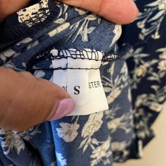 Anna-Kaci California Womems navy Fall Floral Long Sleeve Maxi Dress size small - Picture 7 of 9